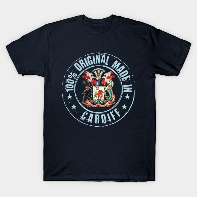 Cardiff, 100% original made in Cardiff, Cardiff supporter T-Shirt by Teessential